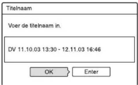 SONY DARX1 - Selecteer na het bewerken van de scènelijst "OK" en druk op - 1