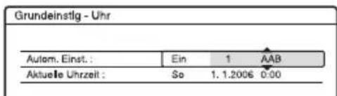 SONY DARX1 - Autom. Einst. (Automatische Uhreinstellfunktion) - 2