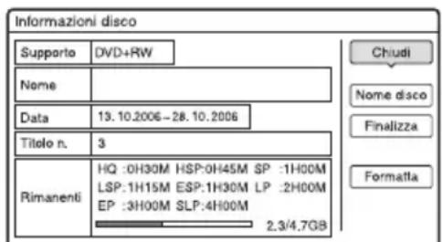 SONY DARX1 - Premere OPTIONS per selezionare "Informazioni disco" e premere - 1