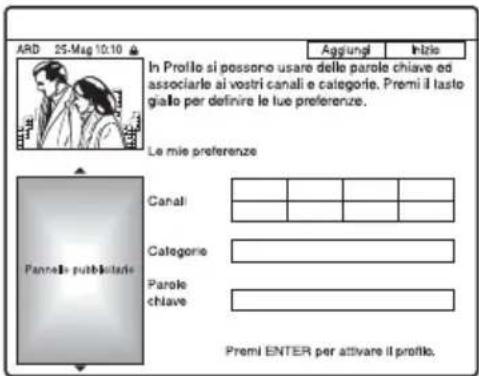 SONY DARX1 - Impostazione di un profilo - 1