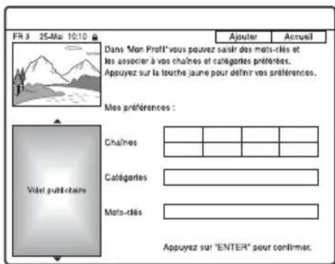 SONY DARX1 - Définition d'un profil - 1