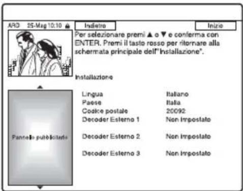 SONY DARX1 - Modifica delle impostazioni di base di GUIDE Plus+ - 1