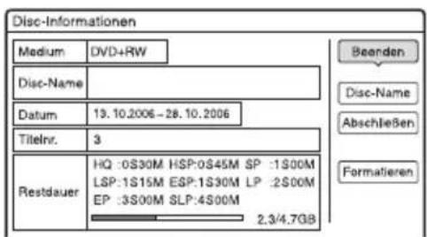 SONY DARX1 - Neuformatieren einer Disc - 2