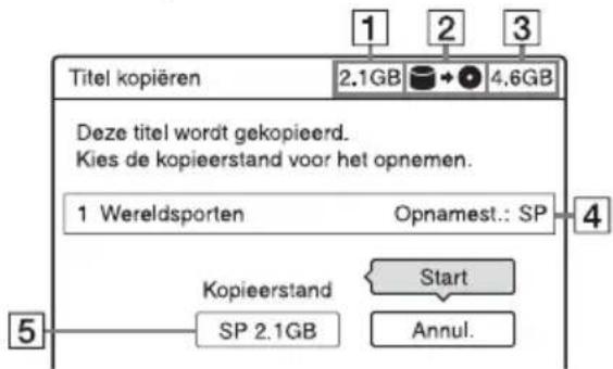 SONY DARX1 - Eén titel kopiëren (Titel kopiëren) - 1