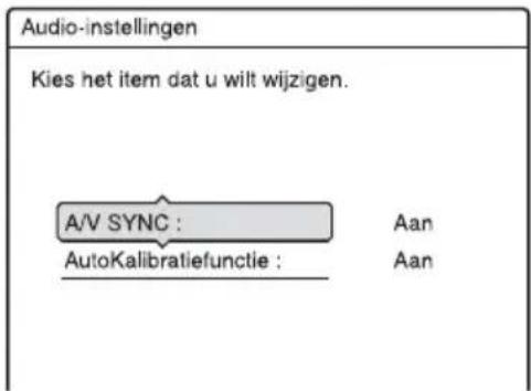 SONY DARX1 - De "AutoKalibratie" functie uitschakelen - 1