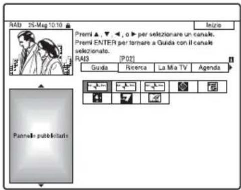SONY DARX1 - Per selezionare rapidamente una posizione del programma utilizzando il logo della stazione televisiva trasmittente - 1