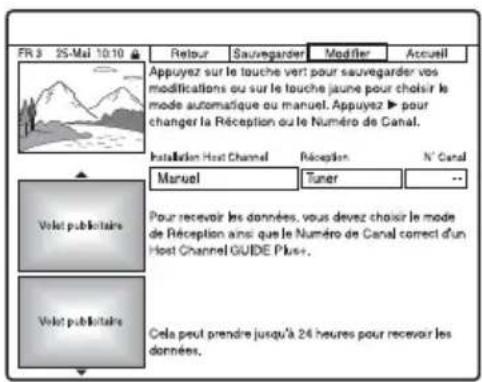SONY DARX1 - Changement de la chaîne partenaire GUIDE Plus+ - 1