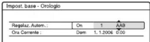 SONY DARX1 - Regolaz. Autom. (Impostazione automatica dell'orologio) - 2