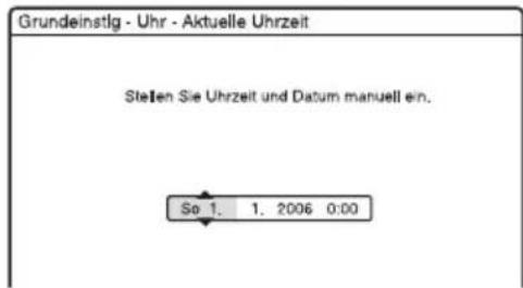 SONY DARX1 - ◆ So stellen Sie die Uhr manuell ein - 2