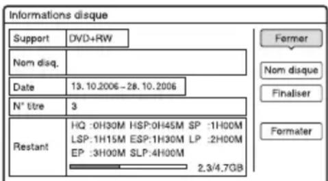SONY DARX1 - Titrage d'un disque - 1
