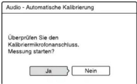 SONY DARX1 - Wählen Sie „Automatische Kalibrierung“, und drücken Sie - 1