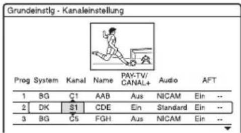 SONY DARX1 - Kanaleinstellung - 2
