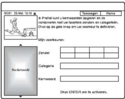 SONY DARX1 - Een profiel aanmaken - 1