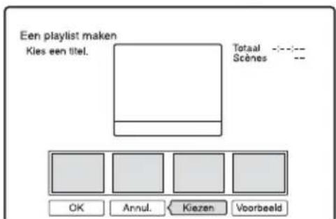 SONY DARX1 - Druk op OPTIONS om "Maak een playlist" te selecteren en druk op - 1