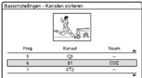 SONY DARX1 - Kanalen sorteren - 2