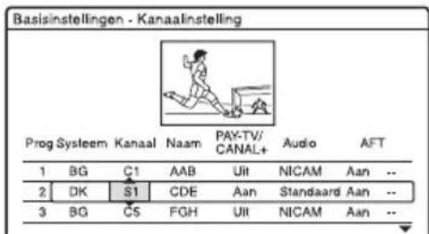 SONY DARX1 - Analoge programmaposities van PAY-TV/Canal Plus instellen - 7