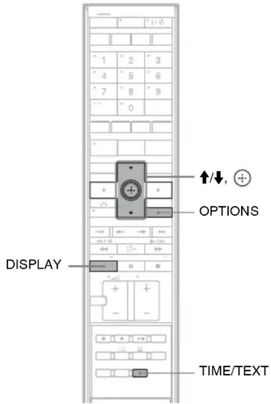SONY DARX1 - Affichage du temps de lecture/temps restant et des informations de lecture - 2