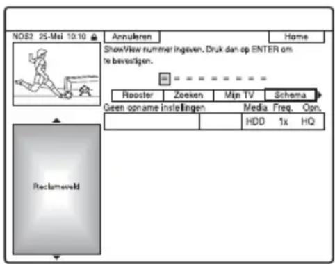 SONY DARX1 - Televisieprogramma's opnemen met het ShowView-systeem - 2