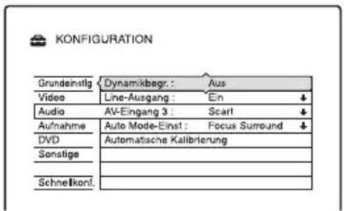 SONY DARX1 - Toneinstellungen (Audio) - 1