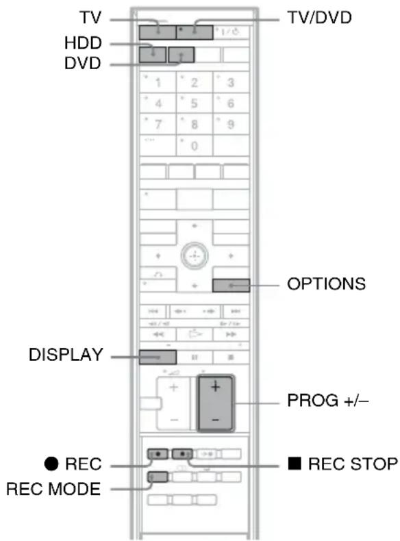 SONY DARX1 - Een programma opnemen - 1