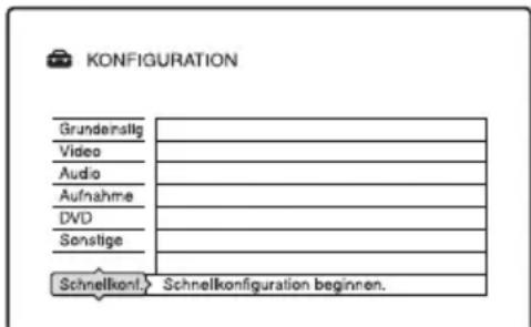 SONY DARX1 - Schnellkonfiguration (Rücksetzen des Recorders) - 1