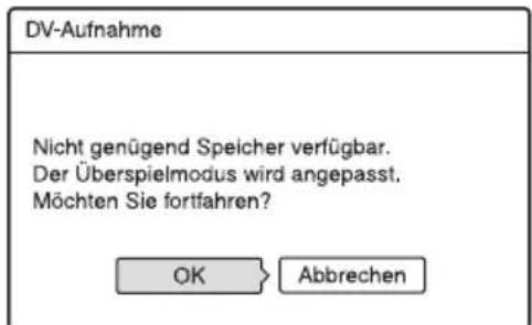 SONY DARX1 - So passen Sie den Überspielmodus automatisch an - 1