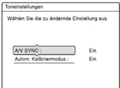 SONY DARX1 - So schalten Sie die Funktion „Automatische Kalibrierung“ aus - 1