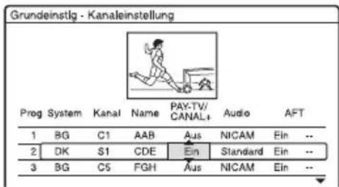 SONY DARX1 - Kanaleinstellung - 3