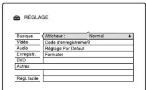 SONY DARX1 - Réglages d'usine (Autres) - 1