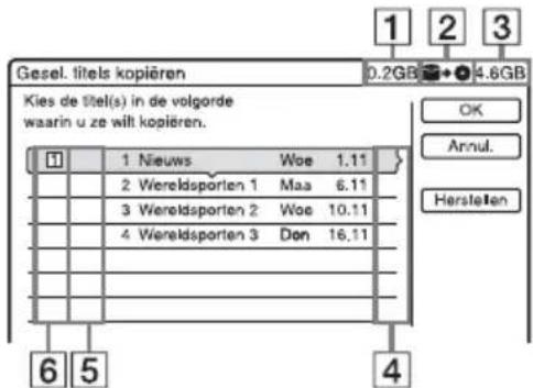 SONY DARX1 - Meerdere titels kopieren (Gesel. titels kopieren) - 1
