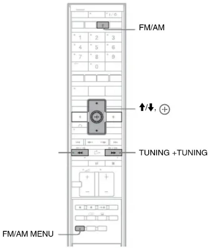 SONY DARX1 - Voorkeurzenders instellen - 1