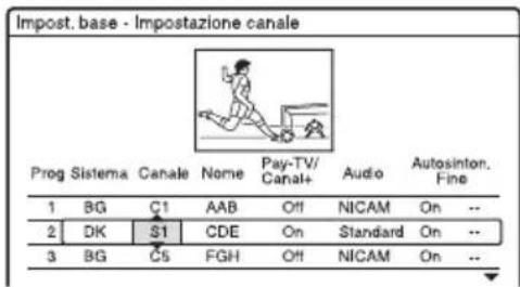 SONY DARX1 - Impostazione canale - 2