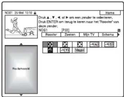 SONY DARX1 - Snel een programmapositie selecteren met behulp van het zenderlogo - 1