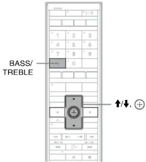 SONY DARX1 - Einstellen des Bass- und Höhenpegels - 1