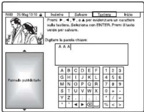 SONY DARX1 - Per immettere una parola chiave nuova - 1