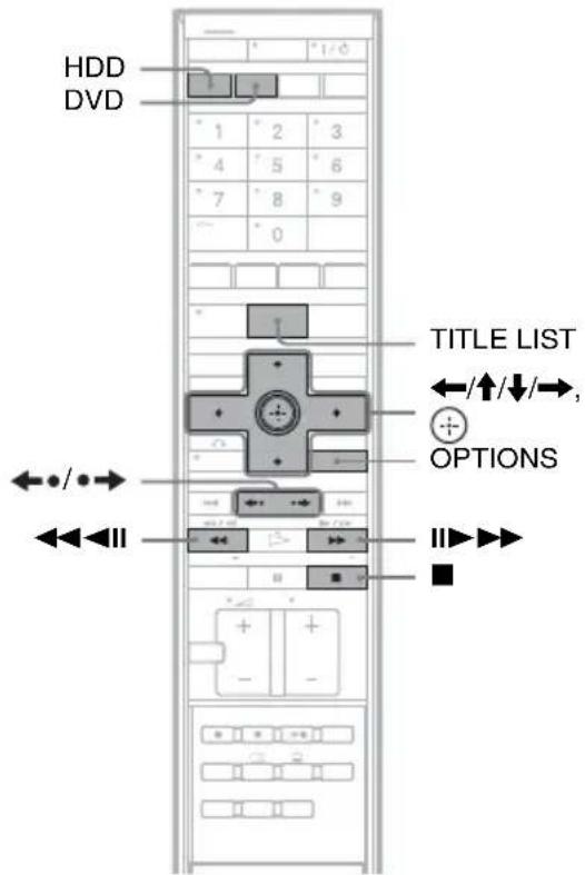 SONY DARX1 - Riproduzione del programma registrato (Elenco Titoli) - 2