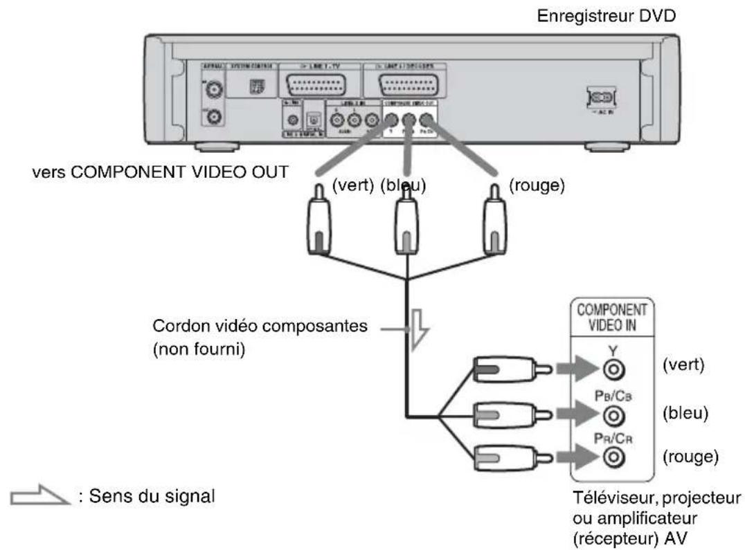 SONY DARX1 - Raccordement d'un téléviseur - 1