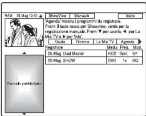 SONY DARX1 - Con il sistema GUIDE Plus+ spento, premere SCHEDULE. - 1