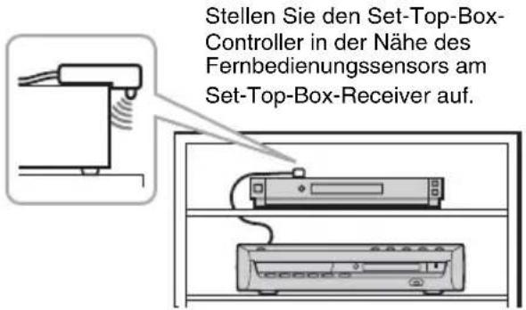 SONY DARX1 - So befestigen Sie den Set-Top-Box-Controller an Ihrem Set-Top-Box-Receiver - 2