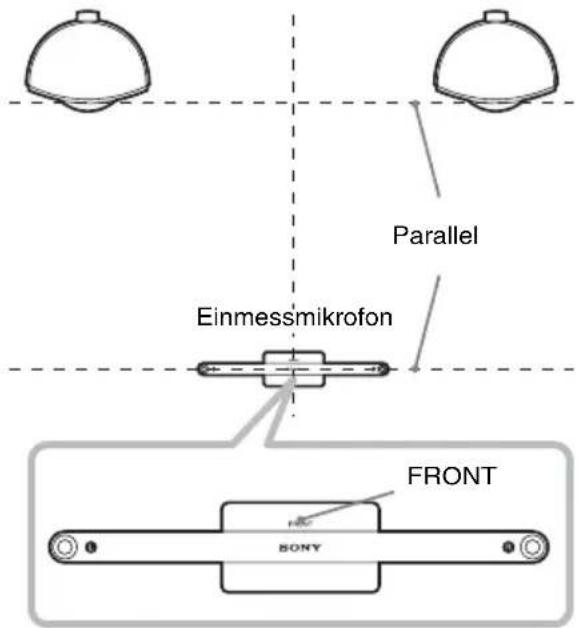 SONY DARX1 - Schließen Sie das Einmessmikrofon an die Buchse A.CAL MIC an der Rückwand des Subwoofers an. - 2