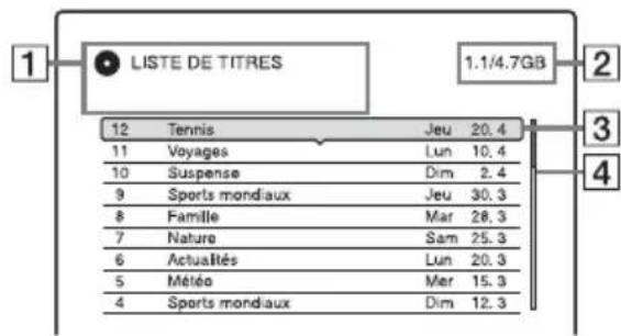 SONY DARX1 - Appuyez sur TITLE LIST. - 2