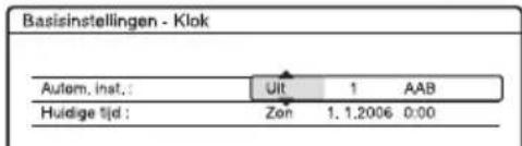 SONY DARX1 - ◆ De klok handmatig instellen - 1