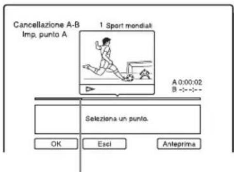 SONY DARX1 - Dopo il punto 2 di “Cancellazione e modifica di un titolo”, selezionare “Cancella A-B” e premere - 1