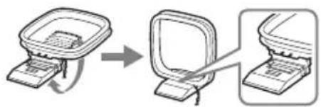 SONY DARX1 - Pour raccorder l'antenne AM - 2