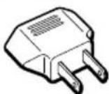 SONY CMTS20 - Nota acerca del adaptor de clavija o enchufe suministrado - 1