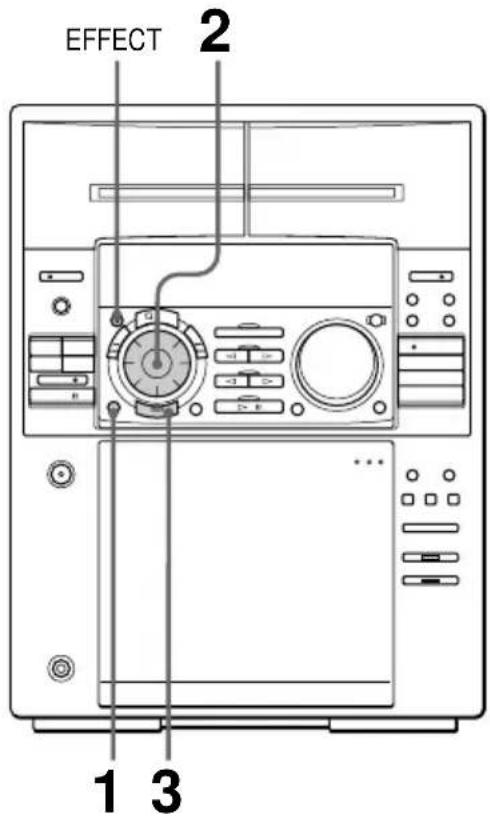 SONY MHCFR1 - Selección del énfasis del sonido - 1