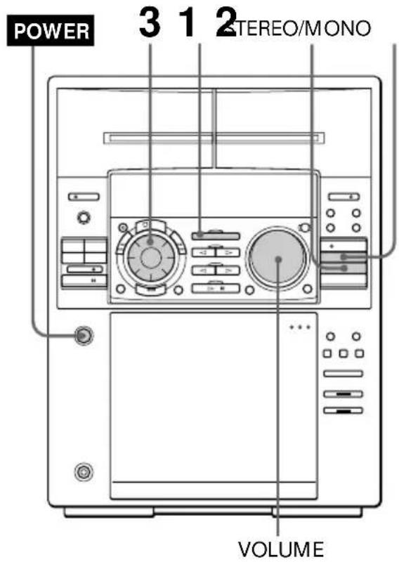 SONY MHCFR1 - — Sintonía memorizada - 1
