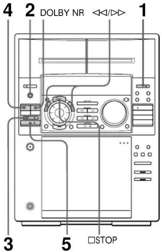 SONY MHCFR1 - Gravação manual em cassetes - 1