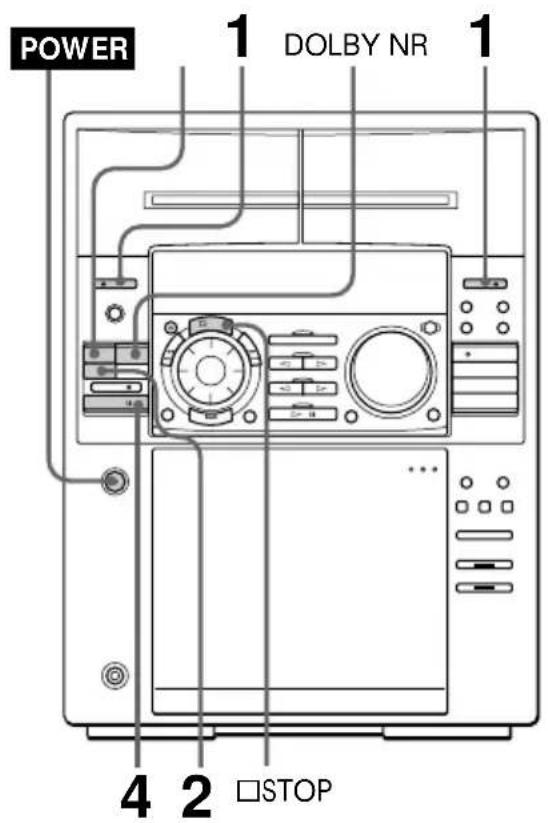 SONY MHCFR1 - Enregistrement à partir d'une cassette - 1