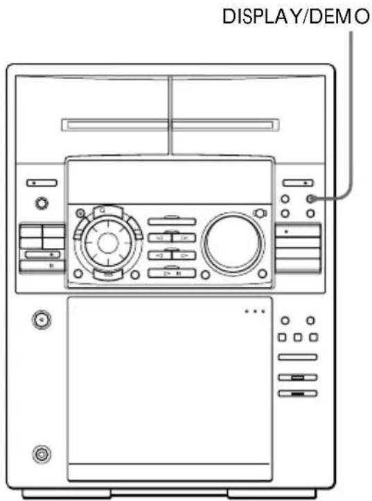 SONY MHCFR1 - Signification de l'affichage - 1